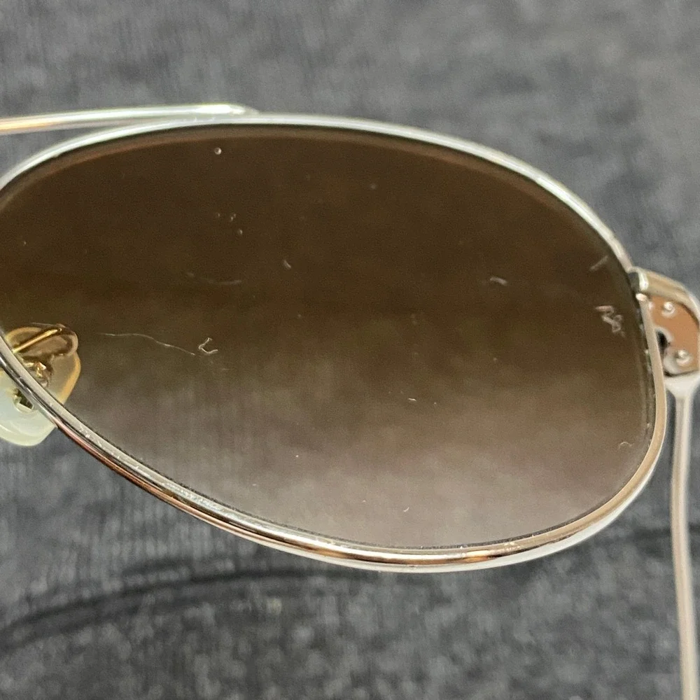 Ray-Ban RB R0101S Aviator Reverse Sunglasses Gunmetal Brown Gradient 62mm